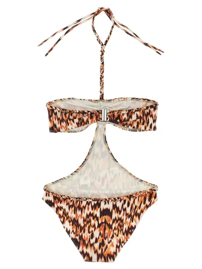 Isabel Marant Farah Beachwear Orange In Multi