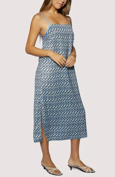 Lost + Wander Dream Of Waves Midi Dress In Blue