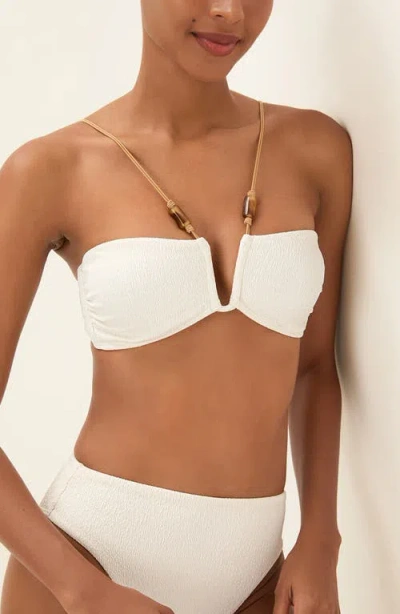Vix Paula Hermanny Firenze Lindsay High Waist Bikini Bottoms In White