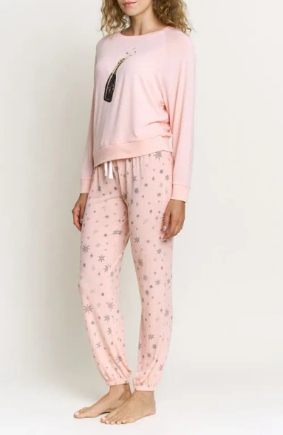 Honeydew Star Seeker Brushed Jersey Pajamas In Pink
