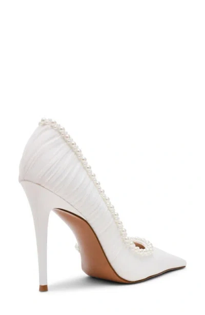 Steve Madden Elegant Half D'orsay Pump In White