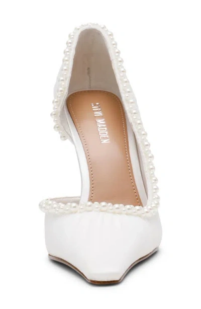 Steve Madden Elegant Half D'orsay Pump In White