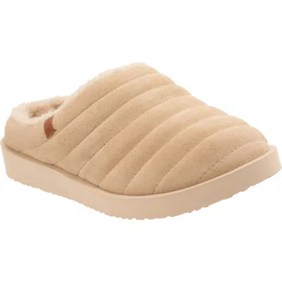 Revitalign Aspen Valley Faux Fur Lined Slipper In Brown