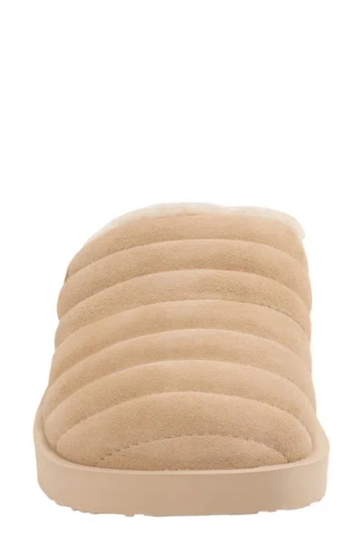 Revitalign Aspen Valley Faux Fur Lined Slipper In Brown