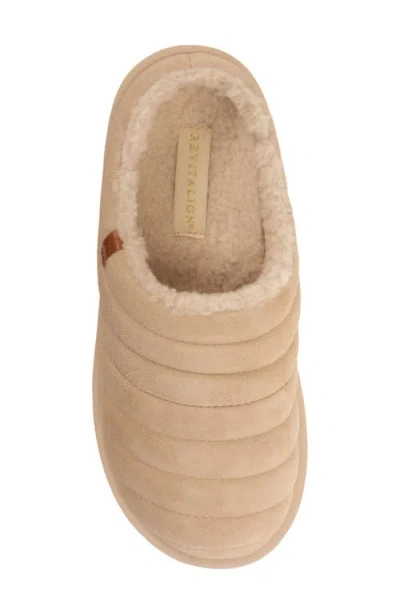 Revitalign Aspen Valley Faux Fur Lined Slipper In Brown