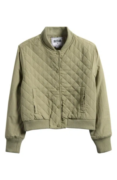 Marci Kids' Quilted Jacket In Green