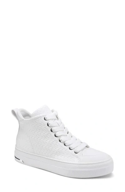 Dkny Yaser Mid Sneaker In White