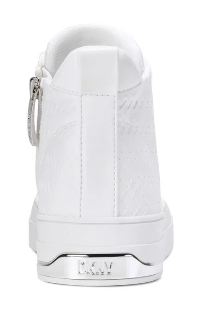 Dkny Yaser Mid Sneaker In White