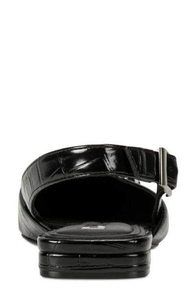 Dkny Cosetta Slingback Pointed Toe Flat In Black