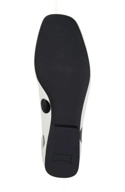 Camper Casi Myra Twins Polka Dot Ballerina Flat In White