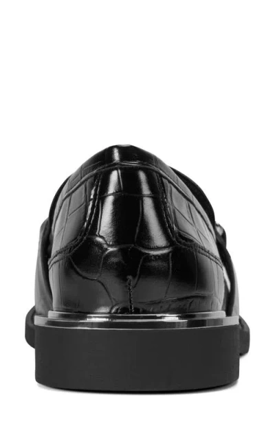 Dkny Ryleigh Chain Embossed Loafer In Black