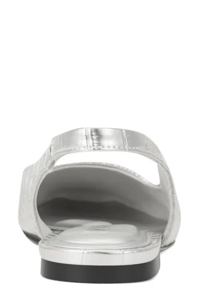 Dkny Darrow Slingback Flat In Silver