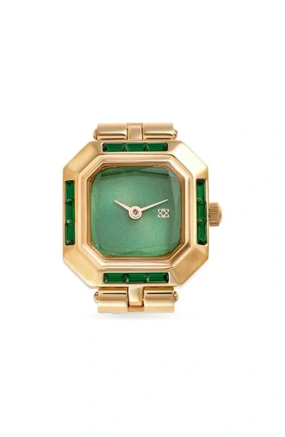 Pascal Sofia Prism Cocktail Ring Watch, 21mm In Gold