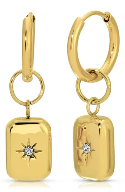 Kozakh Illion Drop Hoop Earrings In Gold