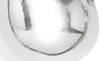 Bottega Veneta Mini Sterling Silver Drop Earrings In Metallic