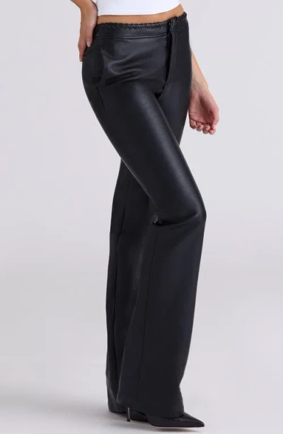 House Of Cb Adara Faux Leather Pants In Black