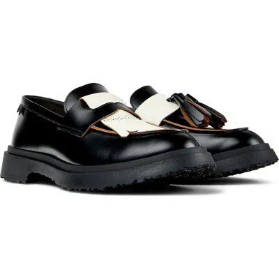 Camper Walden Mismatched Loafer In Black