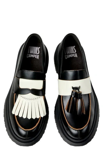Camper Walden Mismatched Loafer In Black
