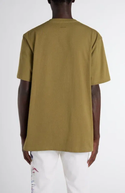 Alexander Mcqueen Mcqueen Exploded Skull Graphic T-shirt In Yellow