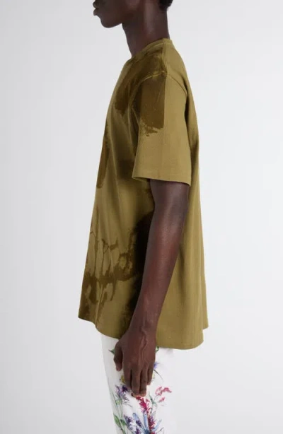 Alexander Mcqueen Mcqueen Exploded Skull Graphic T-shirt In Yellow