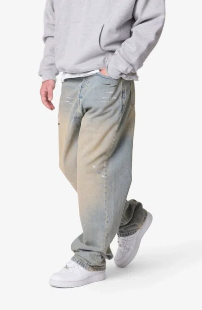 Mnml Ultra Baggy Painter Jeans In Blue