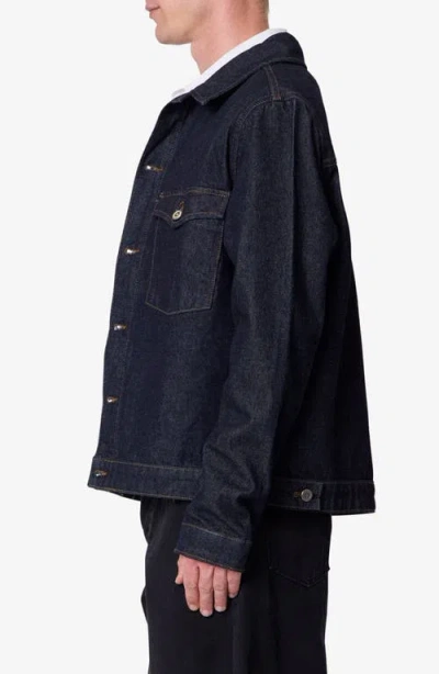 Mnml Raw Denim Jacket In Blue