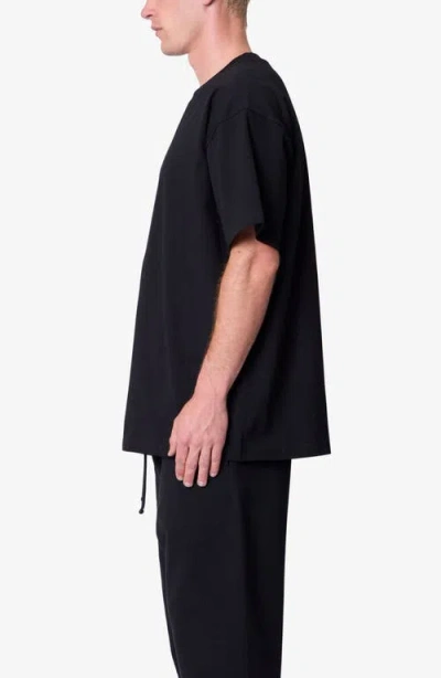Mnml Basic Oversize Heavyweight Cotton T-shirt In Black