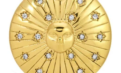 Kozakh Red Sun Necklace In Red