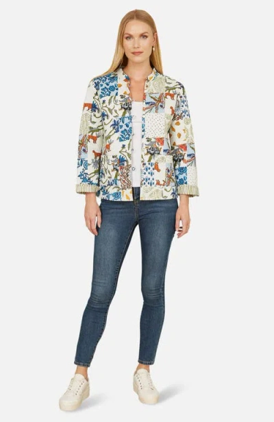 Yumi Indian Patchwork Reversible Jacket In Multi