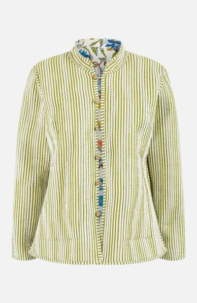Yumi Indian Patchwork Reversible Jacket In Multi