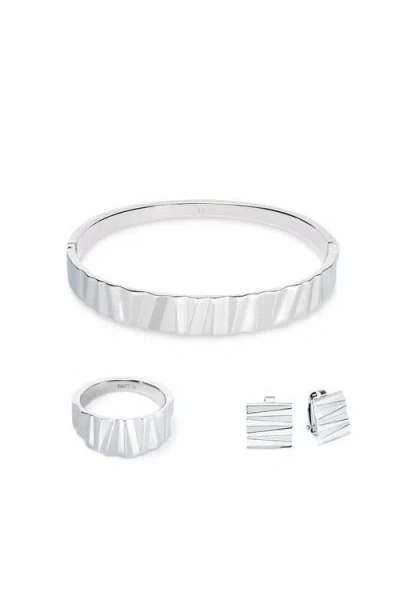 Coeur De Lion Armreif Classic Wave Silber In Silver
