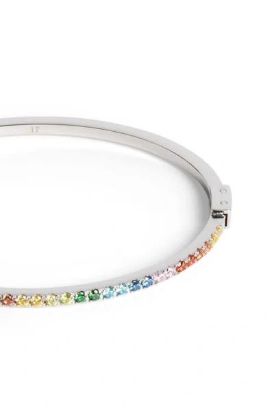 Coeur De Lion Eternal Love Silver Bangle In Metallic