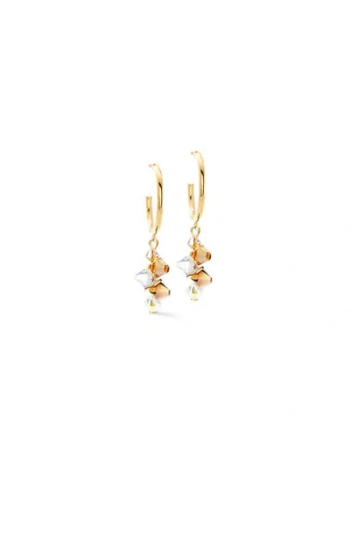 Coeur De Lion Dancing Crystals Gold Earrings In Gold