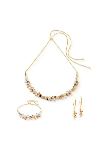 Coeur De Lion Dancing Crystals Gold Bracelet In Gold