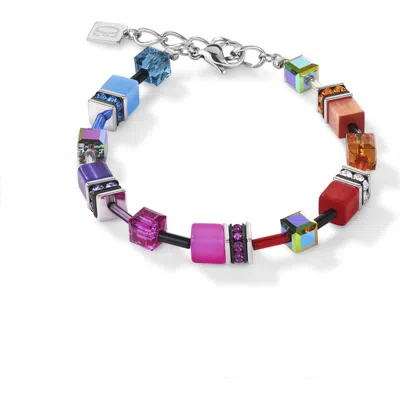 Coeur De Lion Geocube Rainbow Bracelet In Metallic