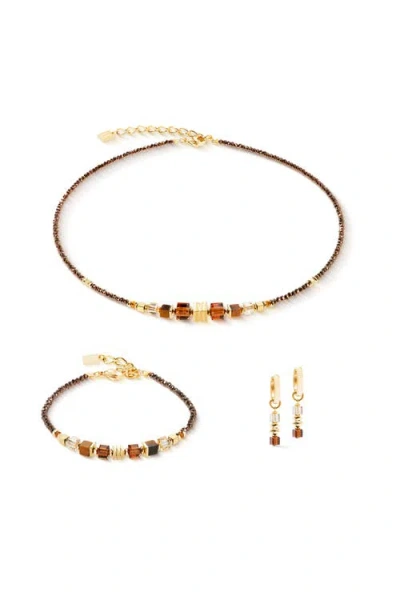 Coeur De Lion Wave Cube Flow Gold Bracelet In Gold