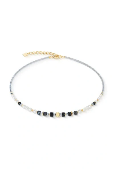 Coeur De Lion Modern Elegance Spikes Gold Necklace In Metallic