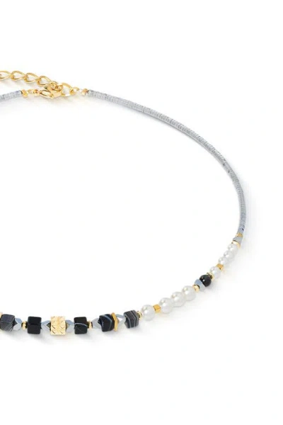 Coeur De Lion Modern Elegance Spikes Gold Necklace In Metallic