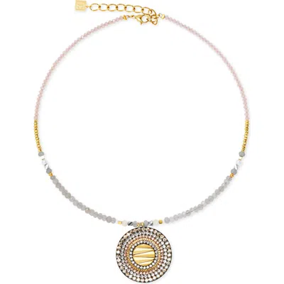 Coeur De Lion Amulet Modern Future Gold Necklace In Gold