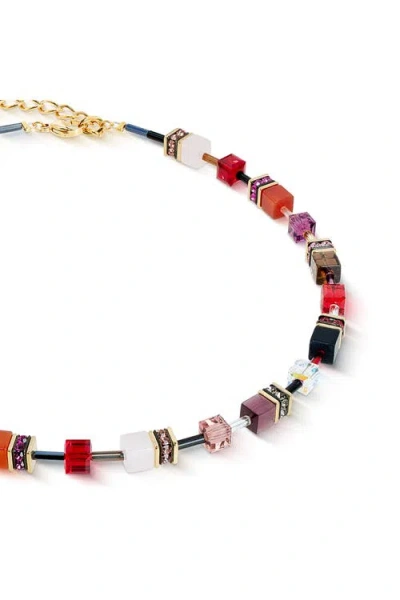 Coeur De Lion Geocube® Iconic Precious Necklace In Gold