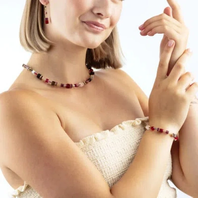 Coeur De Lion Geocube® Iconic Precious Necklace In Gold