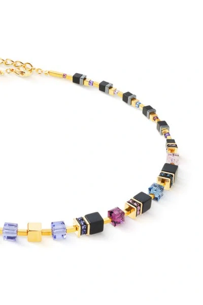 Coeur De Lion Geocube Precious Classic Gold Necklace In Gold