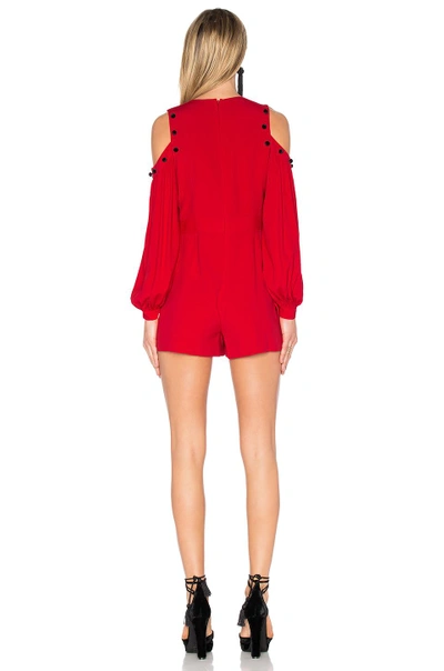 Shop Alexis Asher Romper In Red