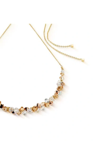 Coeur De Lion Dancing Crystals Necklace In Gold