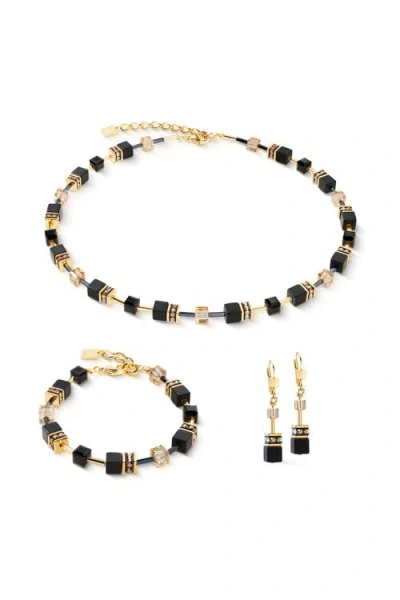 Coeur De Lion Geocube® Onyx Bracelet In Gold