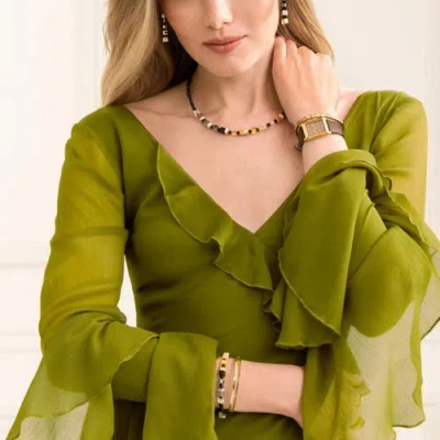 Coeur De Lion Geocube Precious Nature Necklace In Black