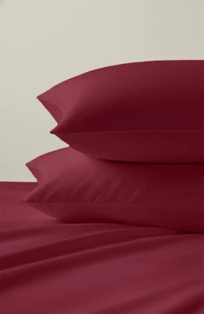 California Design Den Hotel Luxe 800 Thread Count 100% Cotton Sateen Sheet Set In Burgundy