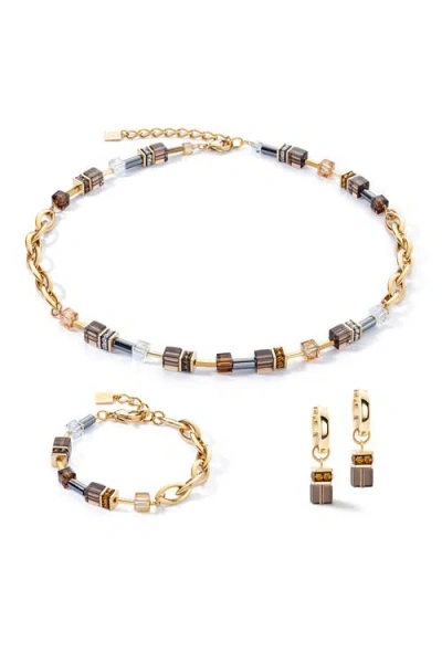 Coeur De Lion Geocube Chunky Chain Gold Bracelet In Gold