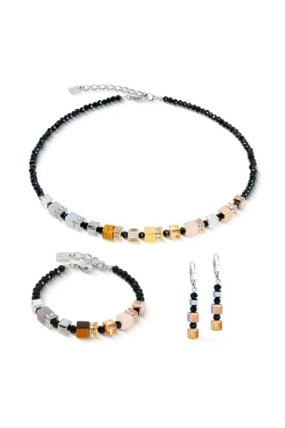 Coeur De Lion Geocube Precious Nature Bracelet In Black