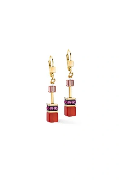 Coeur De Lion Geocube® Iconic Precious Earring In Multi